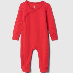 NWT Red tulip hem GAP bear newborn gift new mom present one piece set